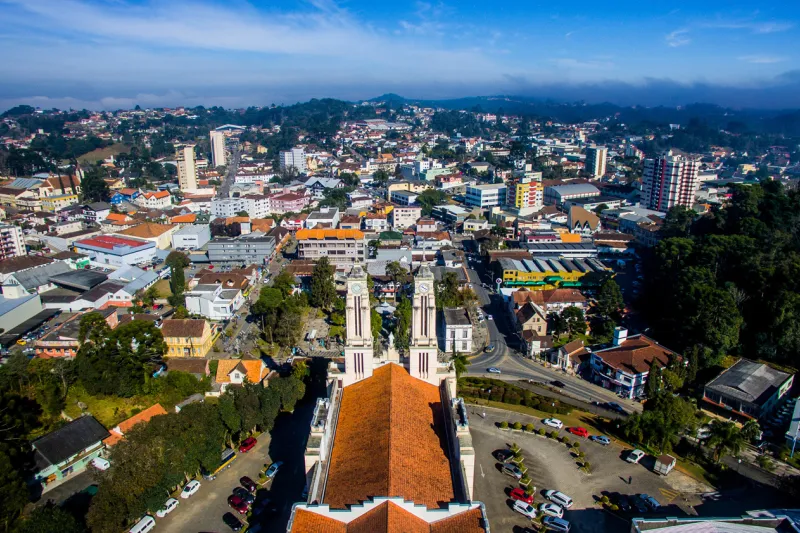 Vista aérea de São Bento do Sul. Foto: StudioArt